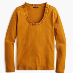 SOLD ❤️ J. Crew ruffleneck long-sleeve top size XS